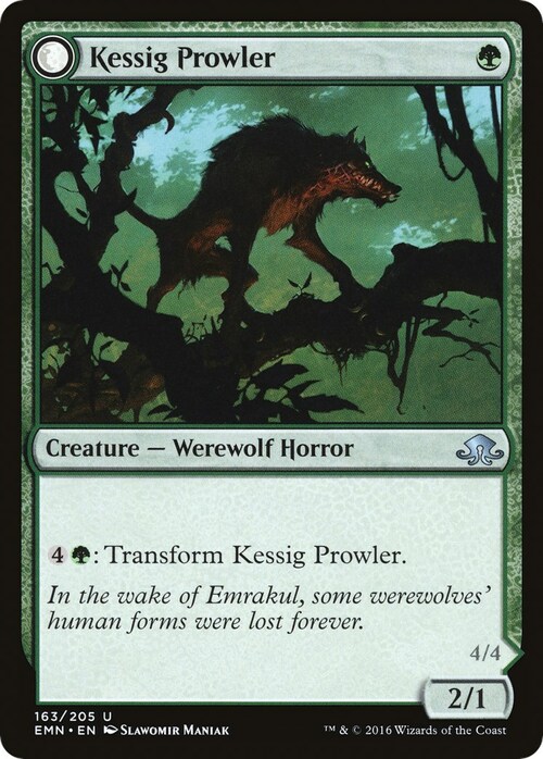 Kessig Prowler // Sinuous Predator Card Front
