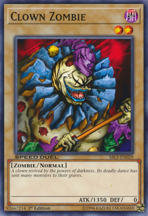 Clown Zombie Card Front