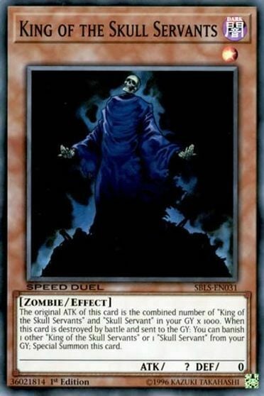 King of the Skull Servants Card Front
