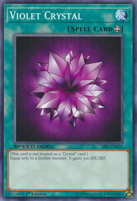 Violet Crystal Card Front