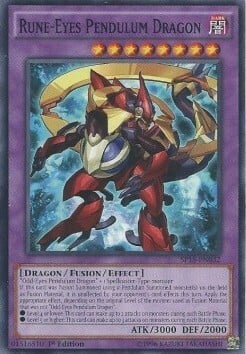 Rune-Eyes Pendulum Dragon Card Front