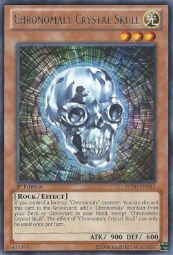 Chronomaly Crystal Skull Card Front