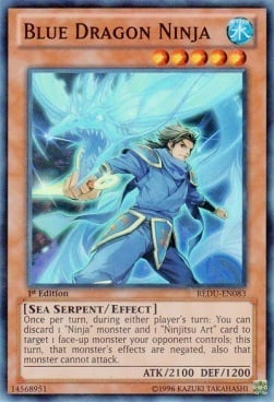 Blue Dragon Ninja Card Front