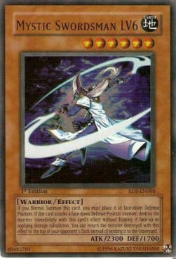 Mystic Swordsman LV6 Card Front