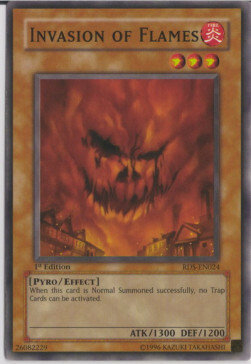 Invasion of Flames Card Front