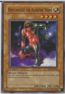 Homunculus the Alchemic Being Card Front