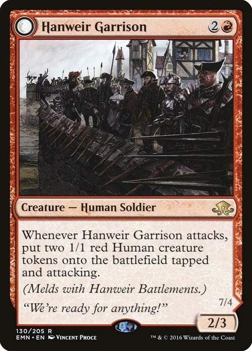 Hanweir Garrison // Hanweir, the Writhing Township Card Front