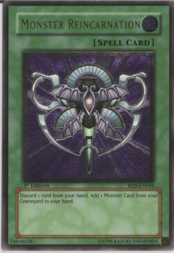 Monster Reincarnation Card Front