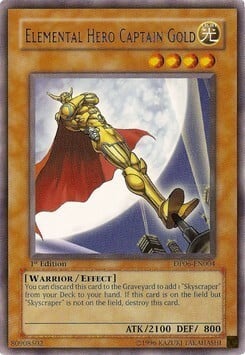 Capitano Gold EROE Elementale Card Front