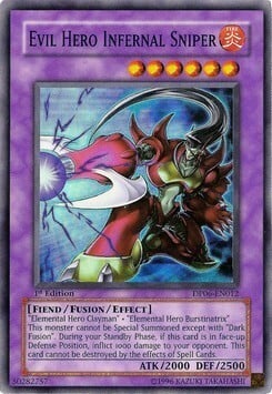Evil Hero Infernal Sniper Card Front