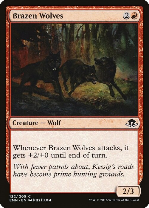 Brazen Wolves Card Front