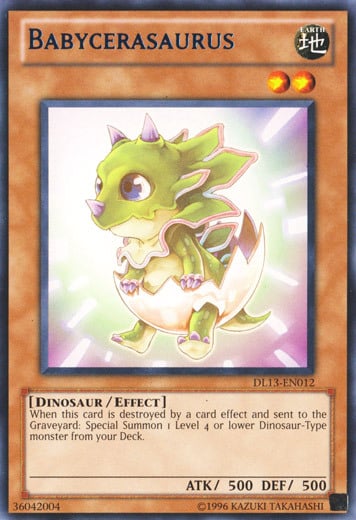 Babycerasaurus Card Front
