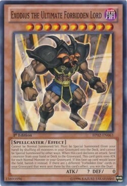 Exodius the Ultimate Forbidden Lord Card Front
