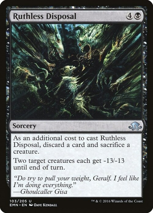 Ruthless Disposal Card Front