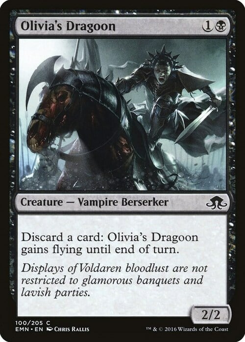 Olivia's Dragoon Card Front