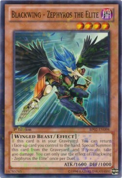 Blackwing - Zephyros the Elite Card Front