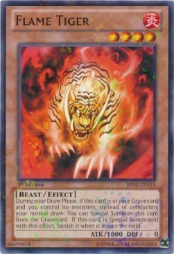 Flame Tiger Card Front