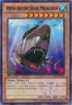 Hyper-Ancient Shark Megalodon Card Front