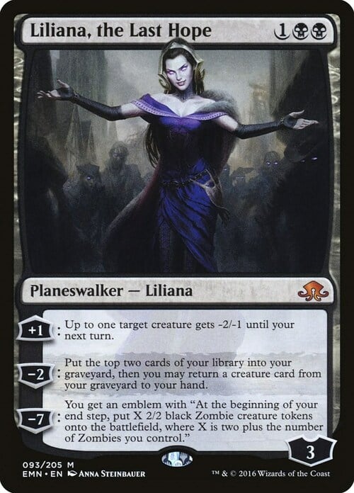 Liliana, the Last Hope Card Front
