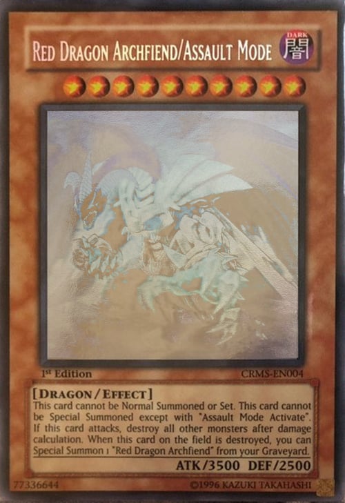 Arcidemone Drago Rosso/Assalto Card Front