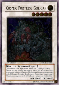 Cosmic Fortress Gol'gar Card Front