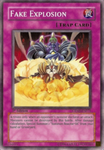 Fake Explosion Card Front