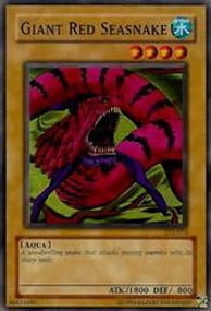 Giant Red Seasnake Card Front