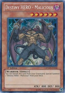 Destiny HERO - Malicious Card Front