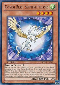 Crystal Beast Sapphire Pegasus Card Front