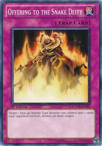Offering to the Snake Deity Card Front