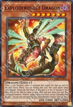 Exploderokket Dragon Card Front