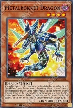 Metalrokket Dragon Card Front