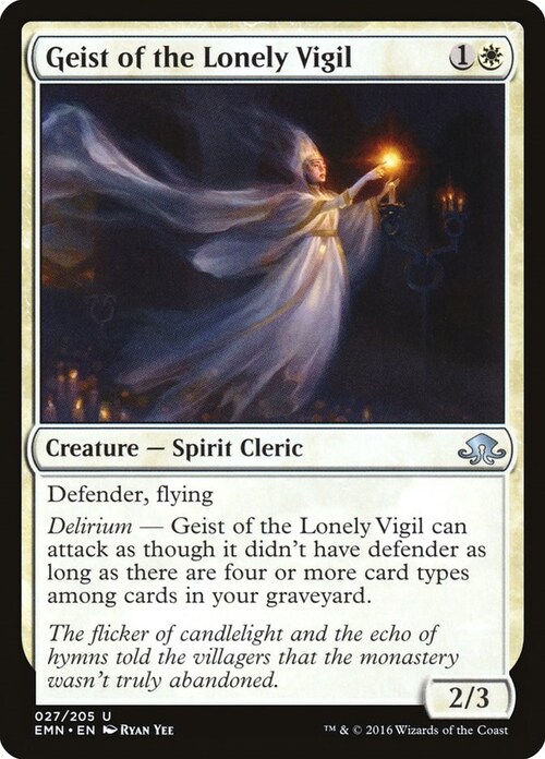 Geist of the Lonely Vigil Card Front