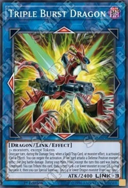 Triple Burst Dragon Card Front