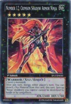 Number 12: Crimson Shadow Armor Ninja Card Front