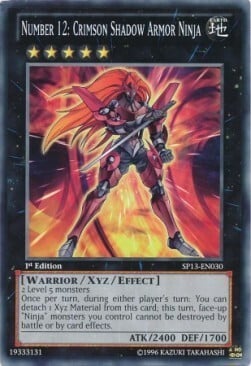 Number 12: Crimson Shadow Armor Ninja Card Front