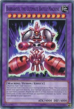 Barbaroid, the Ultimate Battle Machine Card Front