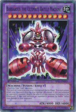 Barbaroid, the Ultimate Battle Machine Card Front