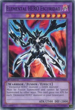 Elemental HERO Escuridao Card Front