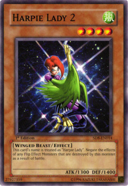 Harpie Lady 2 Card Front