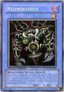 yugioh master duel relinquished deck Collection Vol. 1 | Yu-Gi-Oh! the equipped monster is destroyed instead of Relinquished Goat Format Deck Guide: Relinquished