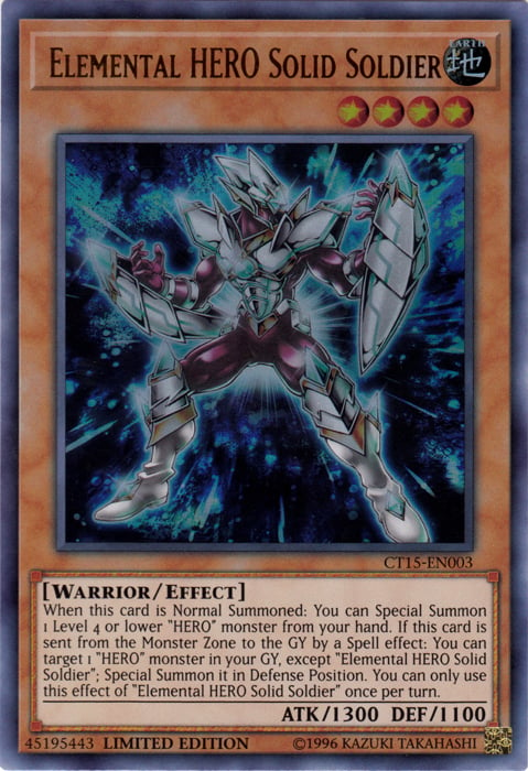 Elemental HERO Solid Soldier Card Front