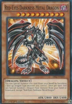 Red-Eyes Darkness Metal Dragon Card Front