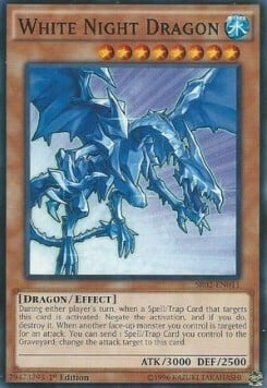 White Night Dragon Card Front