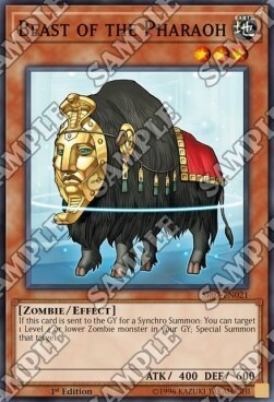 Beast of the Pharaoh Card Front