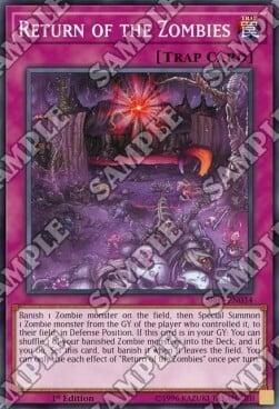 Return of the Zombies Card Front