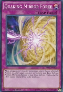 Quaking Mirror Force Card Front