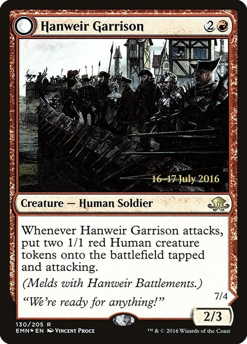 Hanweir Garrison // Hanweir, the Writhing Township Card Front