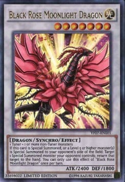 Black Rose Moonlight Dragon Card Front