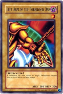 Left Arm of the Forbidden One Card Front